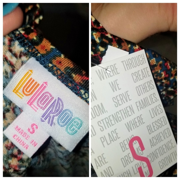 {LuLaRoe} NICOLE dress, multicolored print, sz S - Picture 6 of 8